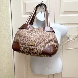 Authentic Michael Kors signature monogram tote bag